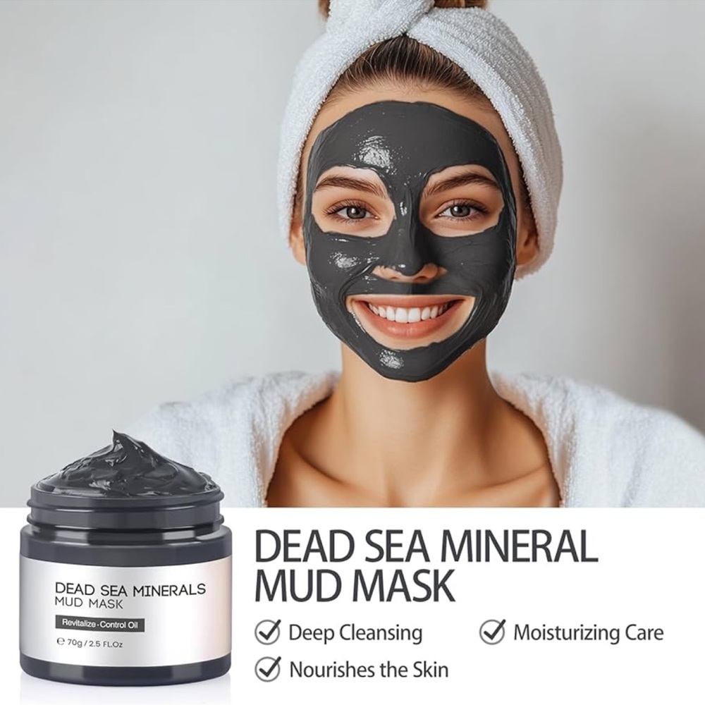 NIB! Turmeric Clay Face Mask, Dead Sea Mud Mask, Green Tea Face Mask - Picture 8 of 11